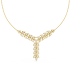 1Pear Diamond V Drop Statement Necklace