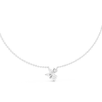 1Multi Shape Diamond Cluster Pendant Necklace