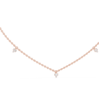 1Minimal Diamond Drop Pendant Necklace