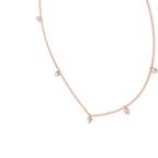 1Minimal Diamond Drop Pendant Necklace