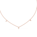 1Minimal Diamond Drop Pendant Necklace
