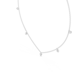 1Minimal Diamond Drop Pendant Necklace