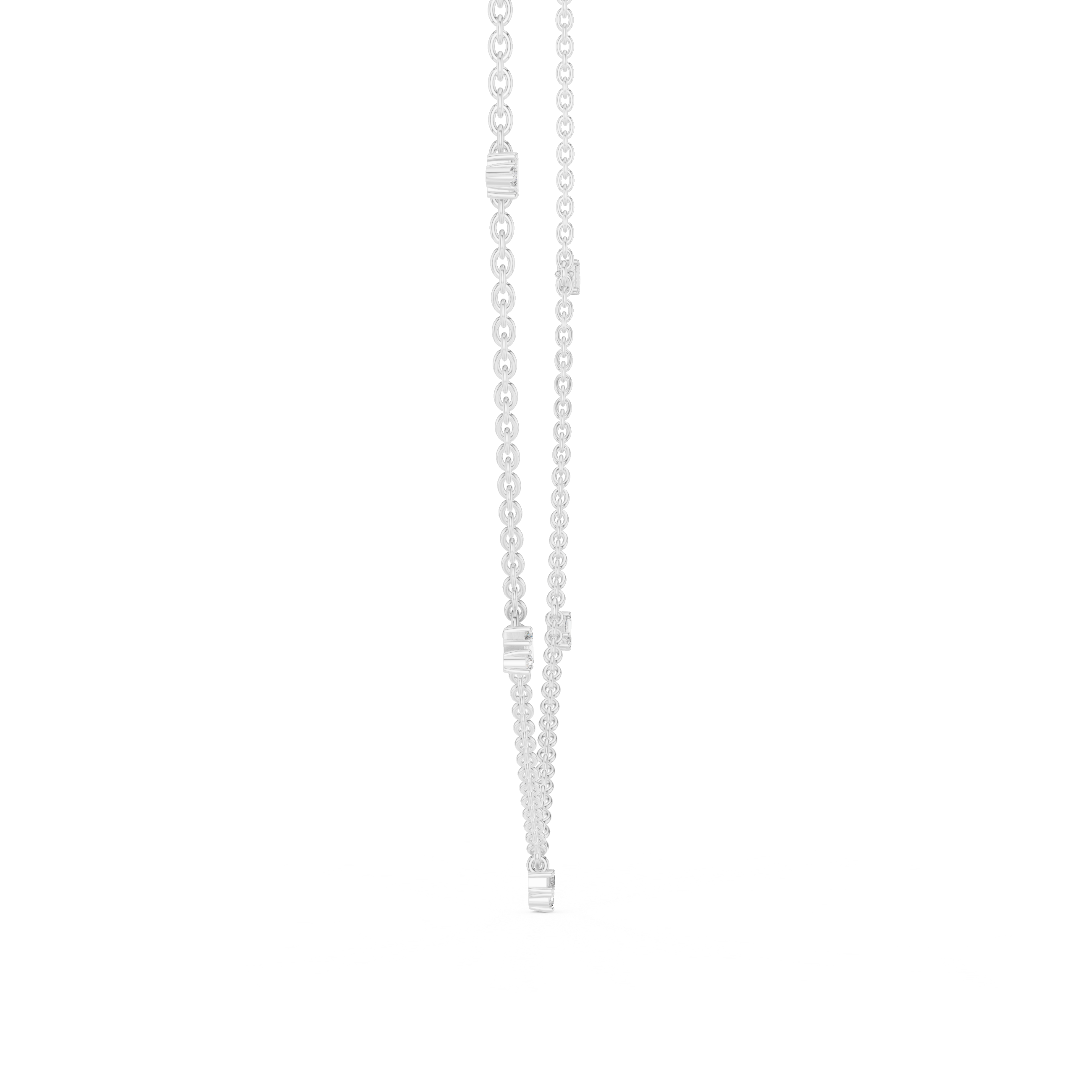 Minimal Diamond Drop Pendant Necklace