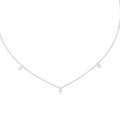 Minimal Diamond Drop Pendant Necklace