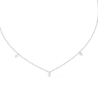 1Minimal Diamond Drop Pendant Necklace