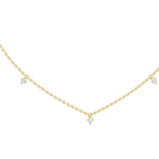 1Minimal Diamond Drop Pendant Necklace