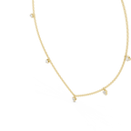 1Minimal Diamond Drop Pendant Necklace