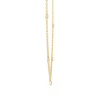 1Minimal Diamond Drop Pendant Necklace