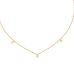 1Minimal Diamond Drop Pendant Necklace