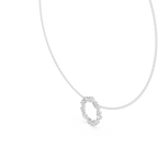 1Multi Shape Diamond Circle Pendant Necklace
