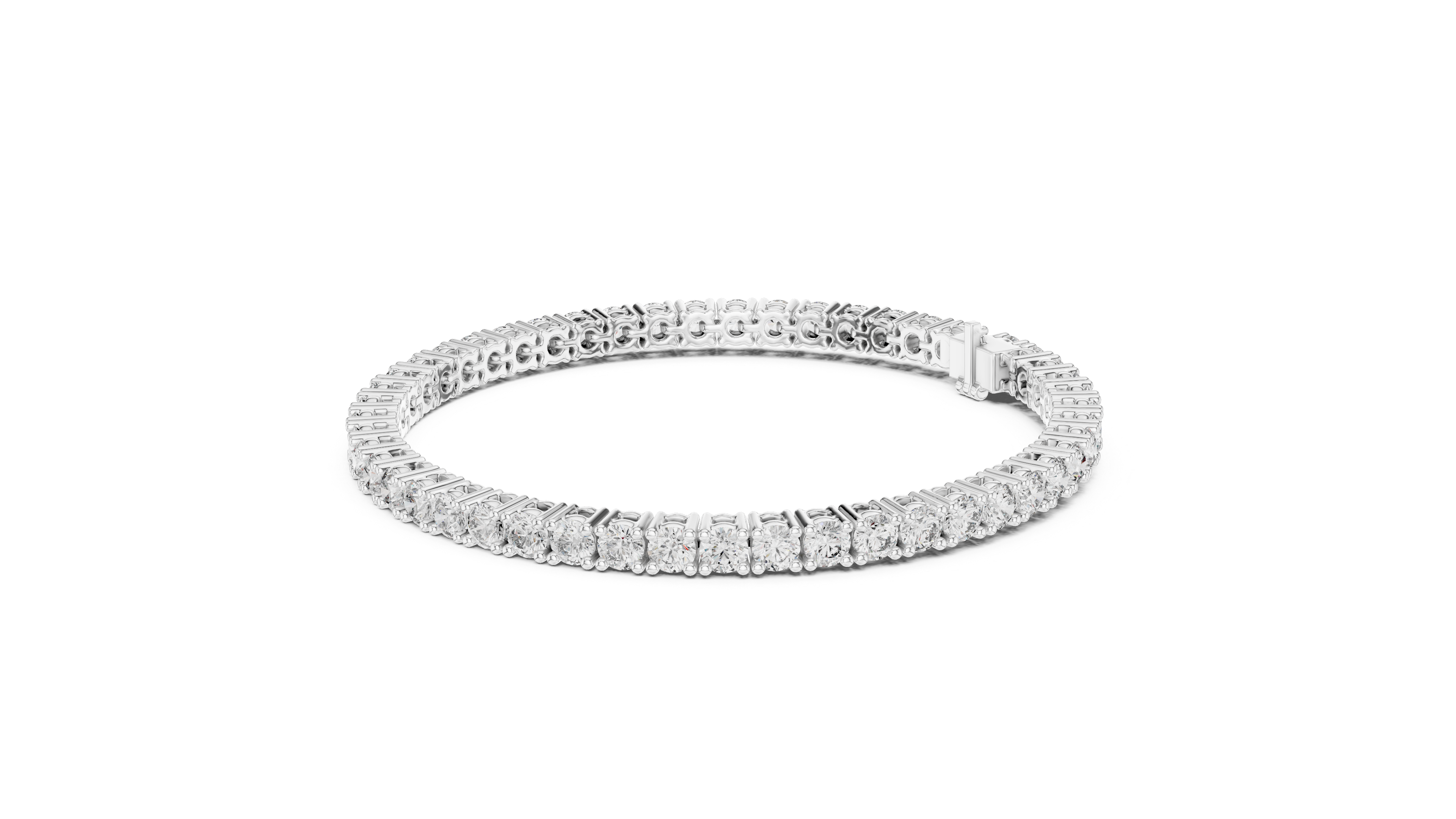 Classic Round Diamond Tennis Bracelet