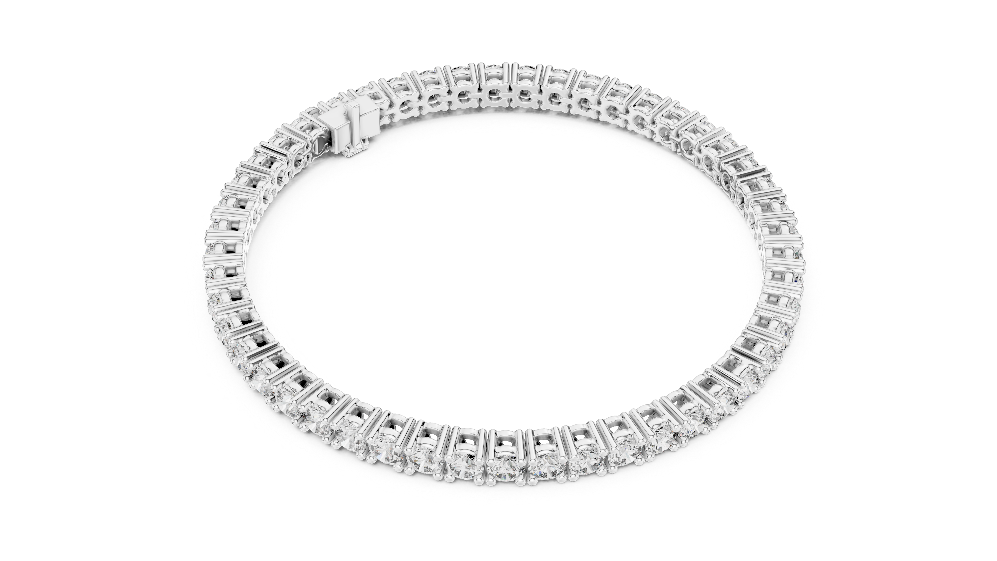 Classic Round Diamond Tennis Bracelet