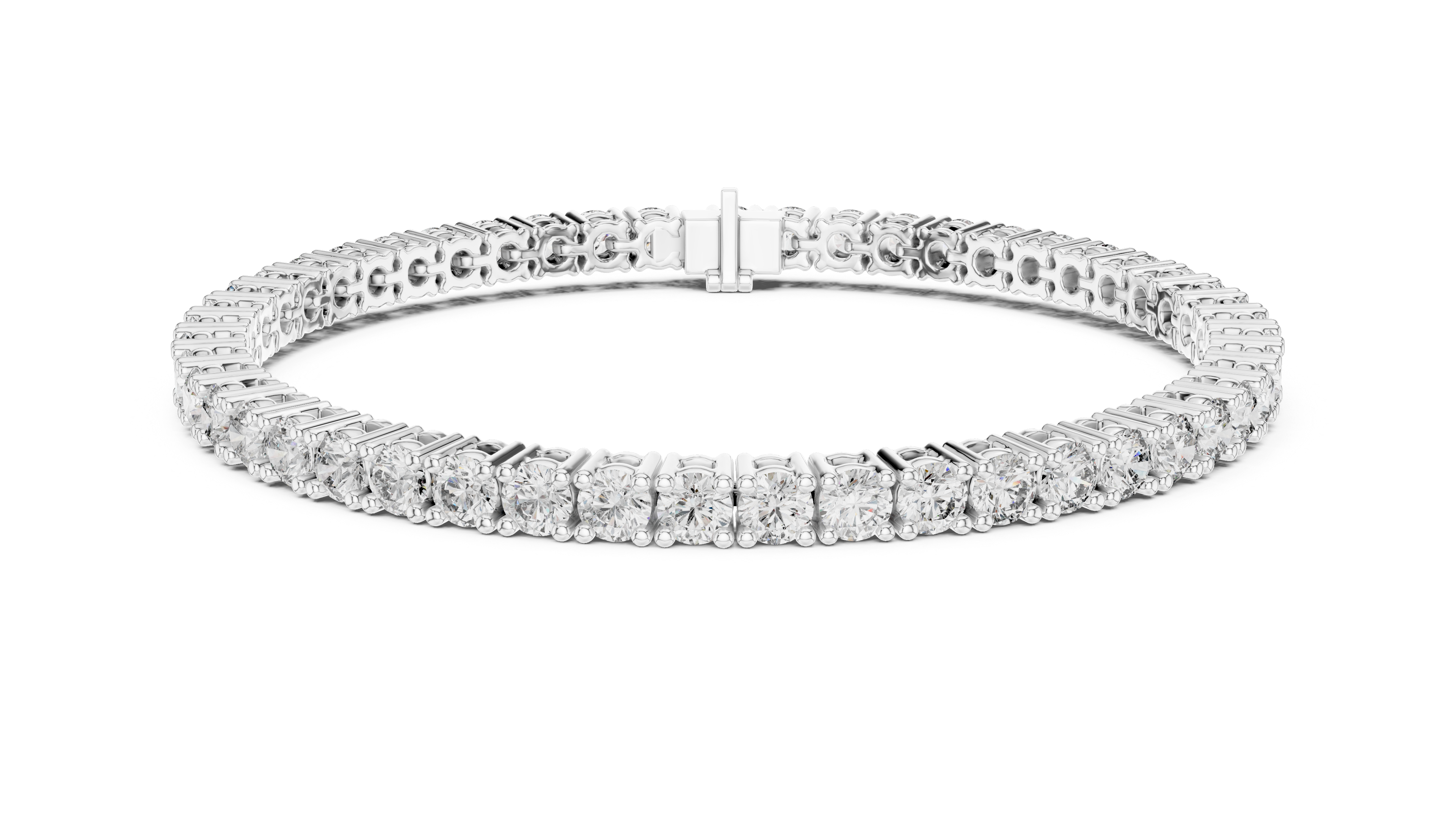 Classic Round Diamond Tennis Bracelet