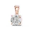 1Classic Round Diamond Solitaire Pendant