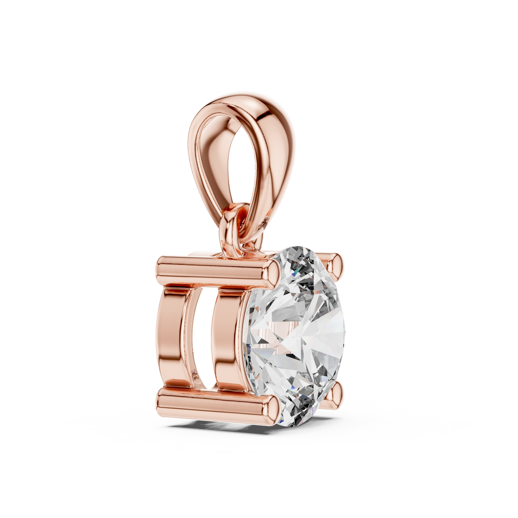 1Classic Round Diamond Solitaire Pendant
