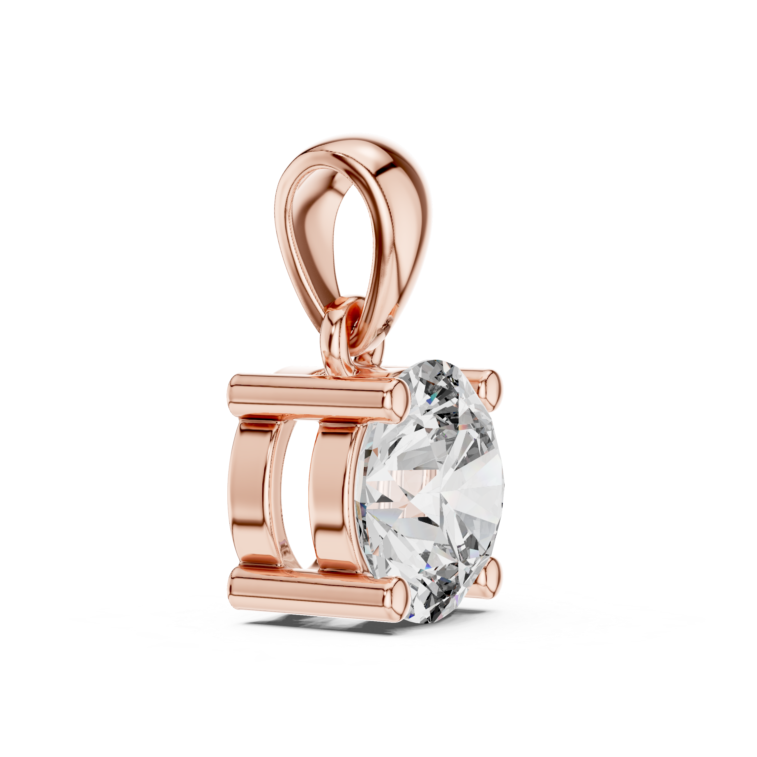 1Classic Round Diamond Solitaire Pendant