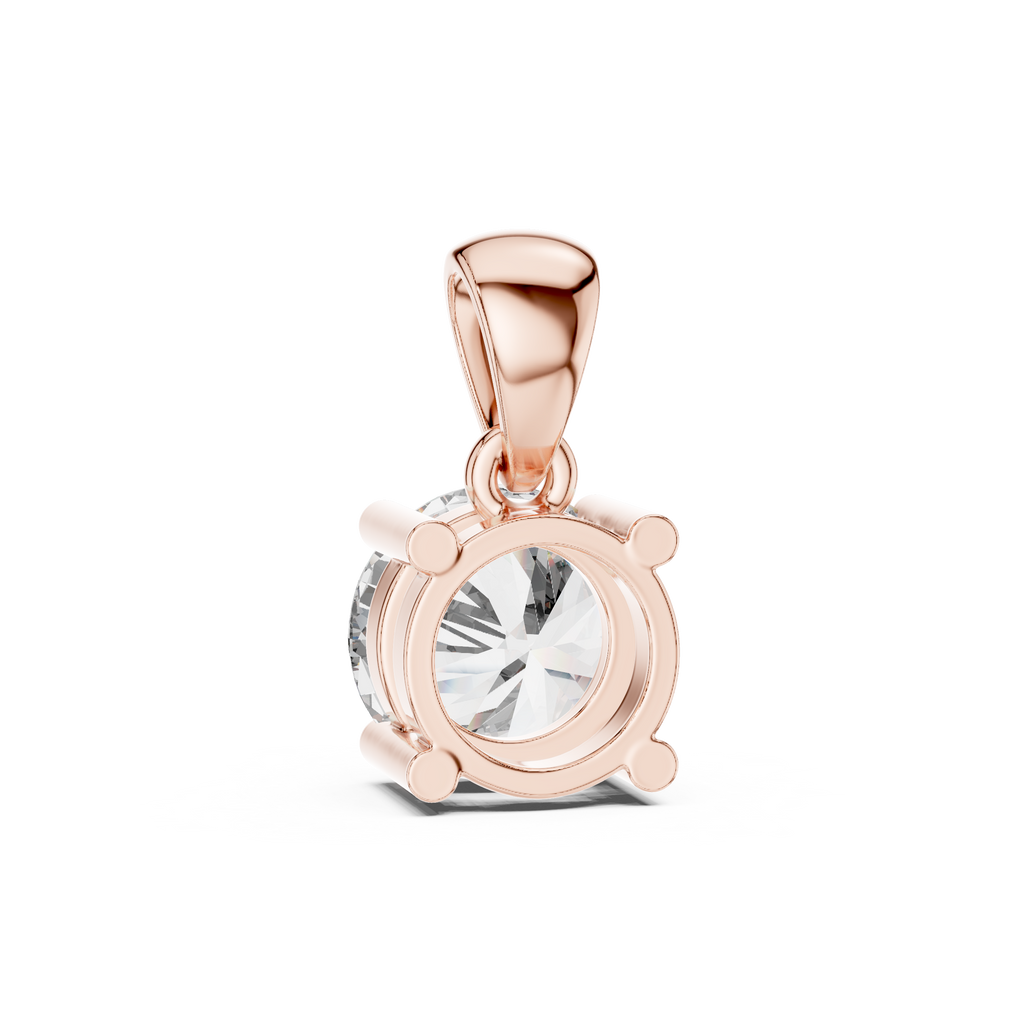1Classic Round Diamond Solitaire Pendant