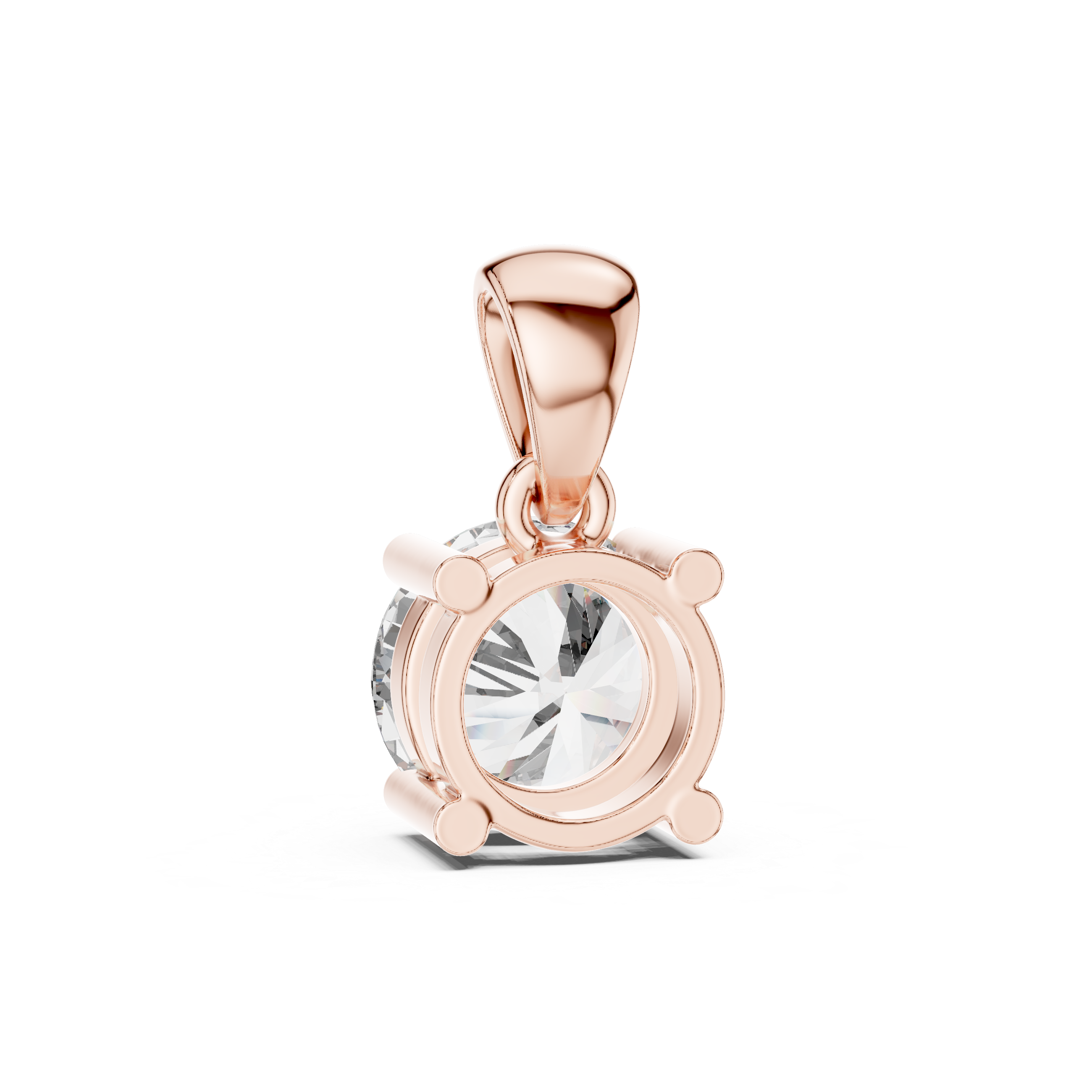 1Classic Round Diamond Solitaire Pendant