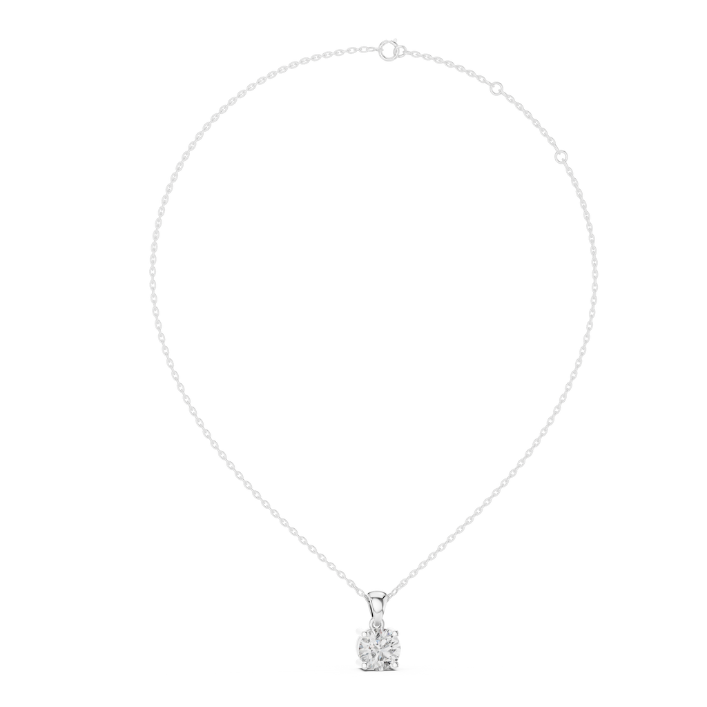 1Classic Round Diamond Solitaire Pendant