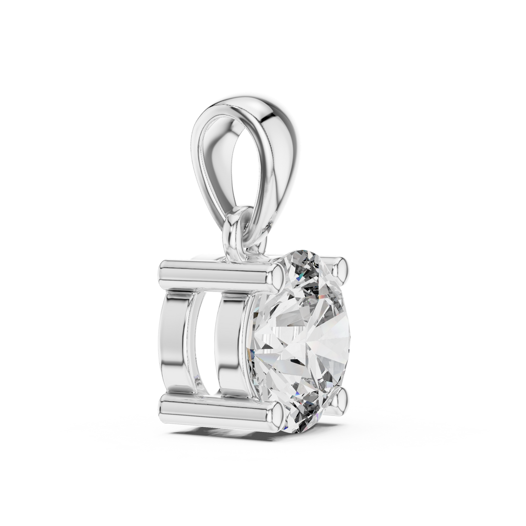 1Classic Round Diamond Solitaire Pendant