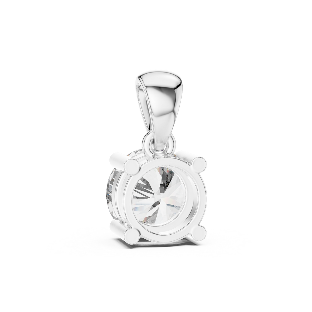 1Classic Round Diamond Solitaire Pendant