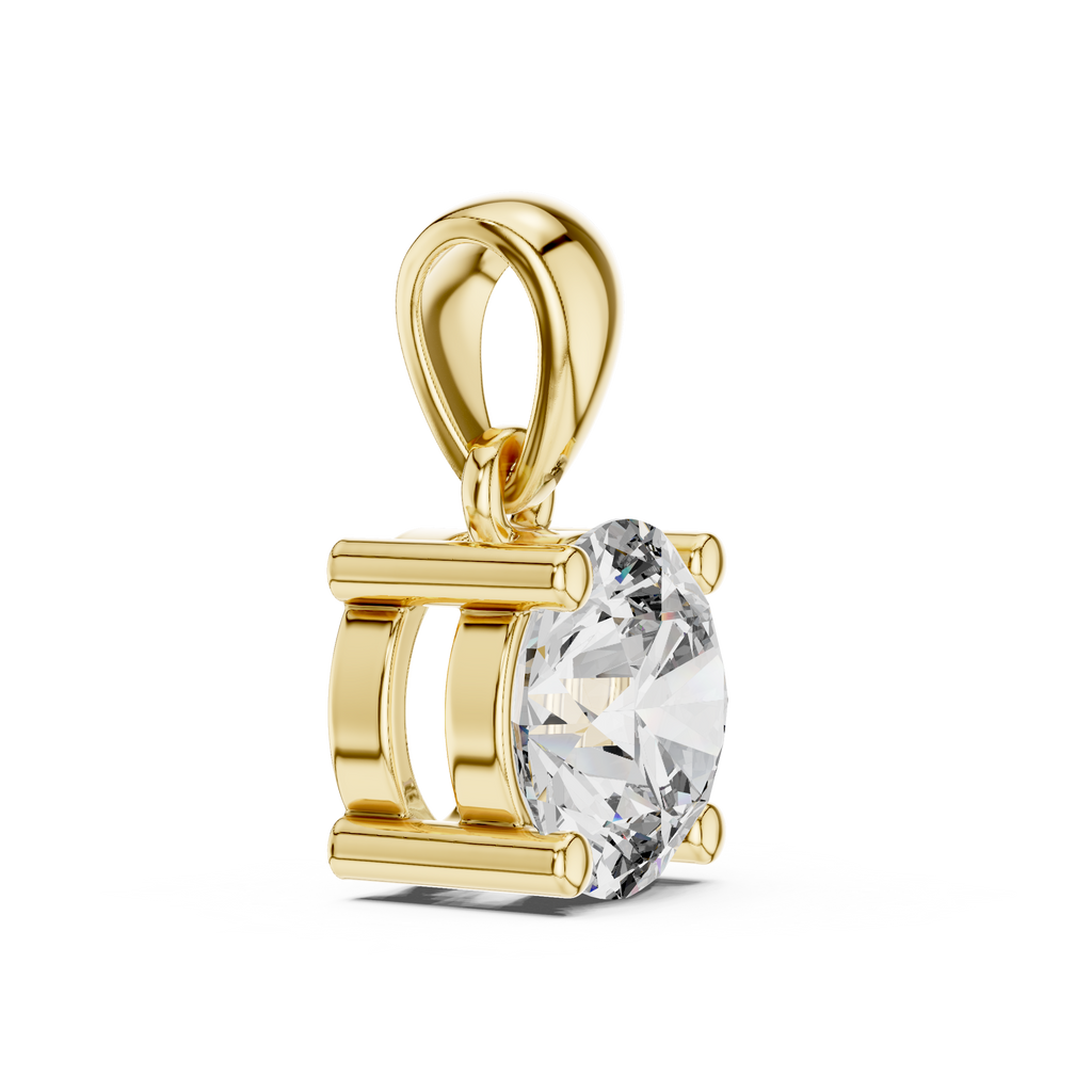 1Classic Round Diamond Solitaire Pendant