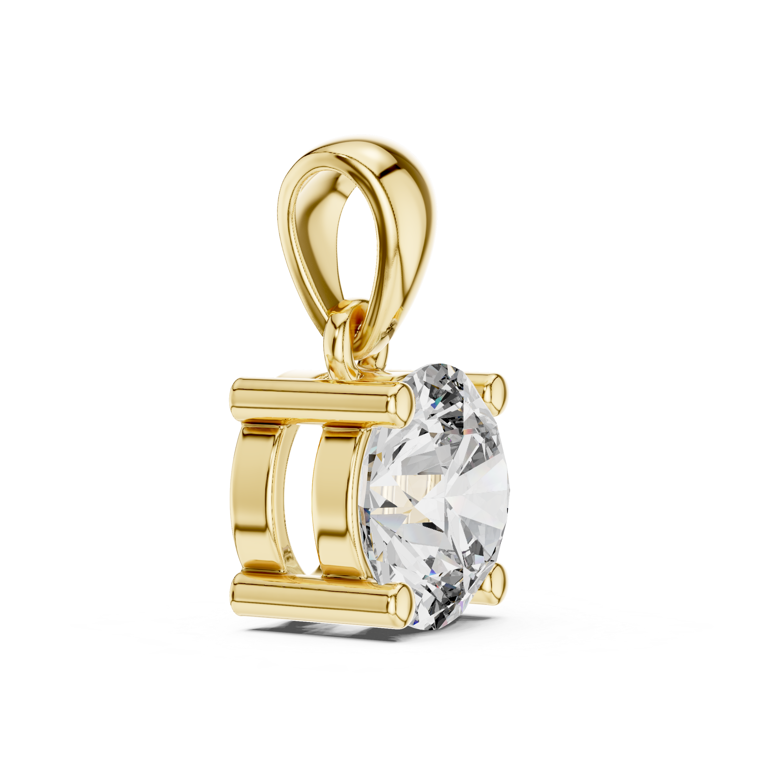 1Classic Round Diamond Solitaire Pendant