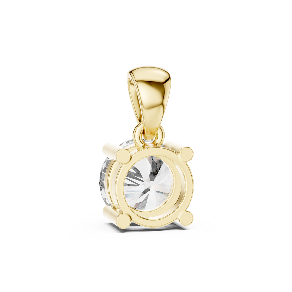 1Classic Round Diamond Solitaire Pendant