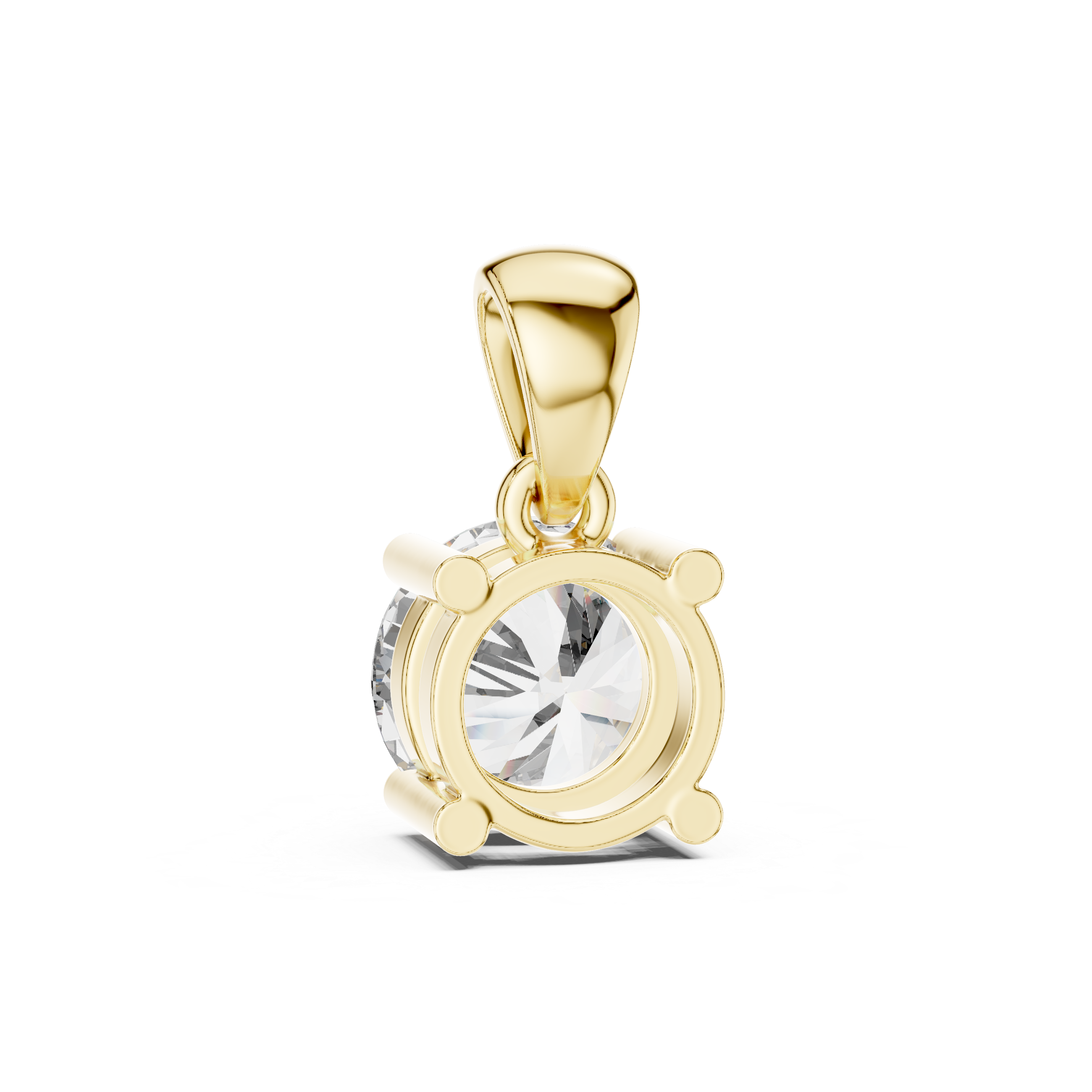 1Classic Round Diamond Solitaire Pendant