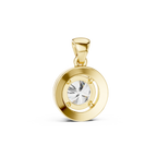 1Round Diamond Halo Pendant