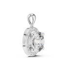 1Large Round Diamond Halo Pendant