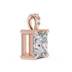 1Princess Cut Diamond Solitaire Pendant