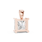 1Princess Cut Diamond Solitaire Pendant