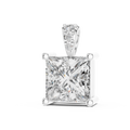 Princess Cut Diamond Solitaire Pendant