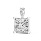1Princess Cut Diamond Solitaire Pendant