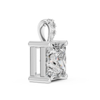 1Princess Cut Diamond Solitaire Pendant