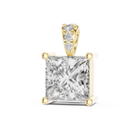 1Princess Cut Diamond Solitaire Pendant