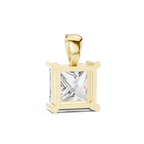 1Princess Cut Diamond Solitaire Pendant