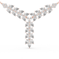1Pear Diamond V Drop Statement Necklace