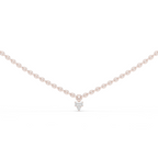 1Minimal Diamond Drop Pendant Necklace