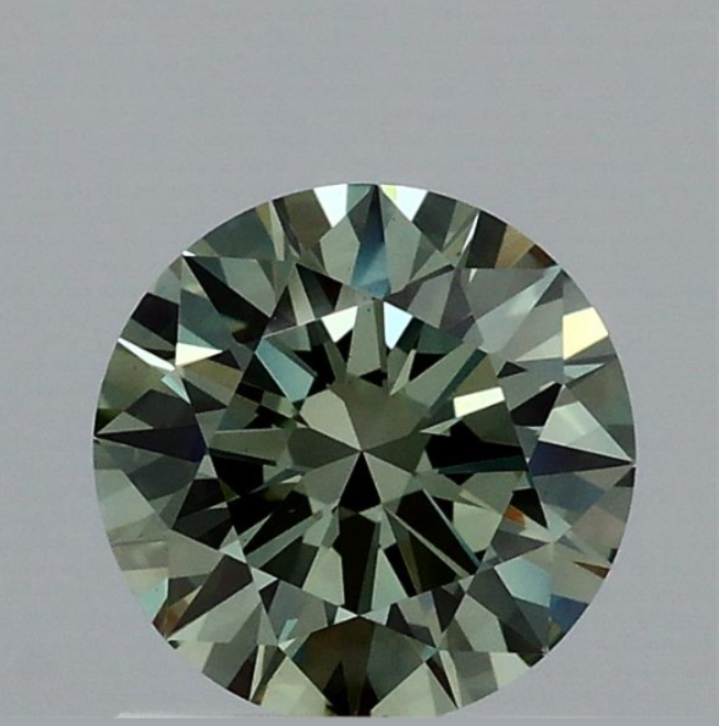 1.00 CT Fancy Vivid Green Lab Grown Diamond | Round Brilliant | IGI Certified