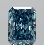 2.01 CT Fancy Vivid Blue Lab Grown Diamond | Radiant Cut | IGI Certified