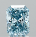 2.00 CT Fancy Vivid Blue Lab Grown Diamond | Radiant Cut | IGI Certified