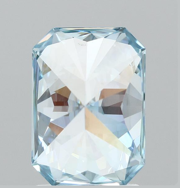 2.00 CT Fancy Vivid Blue Lab Grown Diamond | Radiant Cut | IGI Certified