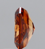 1.00 CT Fancy Vivid Brownish Orange Lab Grown Diamond | Radiant Cut | IGI Certified