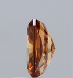 1.50 CT Fancy Vivid Orange Lab Grown Diamond | Radiant Cut | IGI Certified