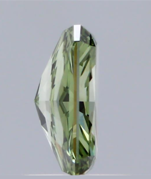 1.00 CT Fancy Vivid Green Lab Grown Diamond | Radiant Cut | IGI Certified