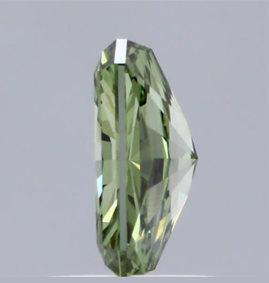 1.00 CT Fancy Vivid Green Lab Grown Diamond | Radiant Cut | IGI Certified