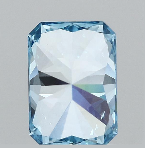 1.52 CT Fancy Vivid Blue Lab Grown Diamond | Radiant Cut | IGI Certified