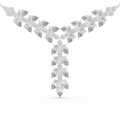 Pear Diamond V Drop Statement Necklace